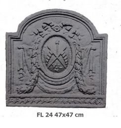 Kaminplatte Während der revolution angefertigte platte