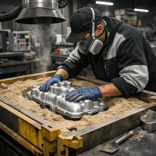Aluminium-Handformguss