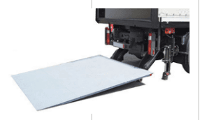 Ladebordwand und rollstuhlgerecht