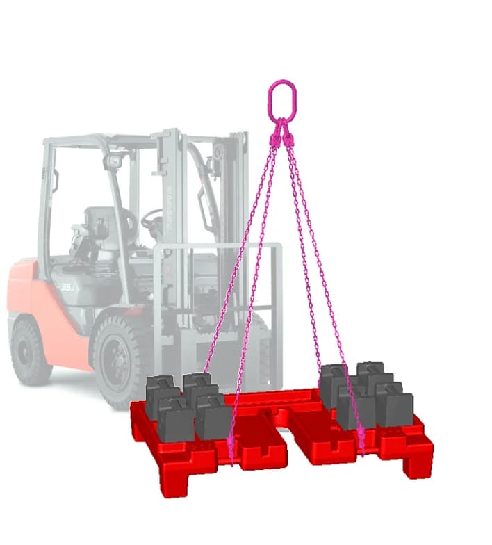 Masse Lasten VGP von 500 KG