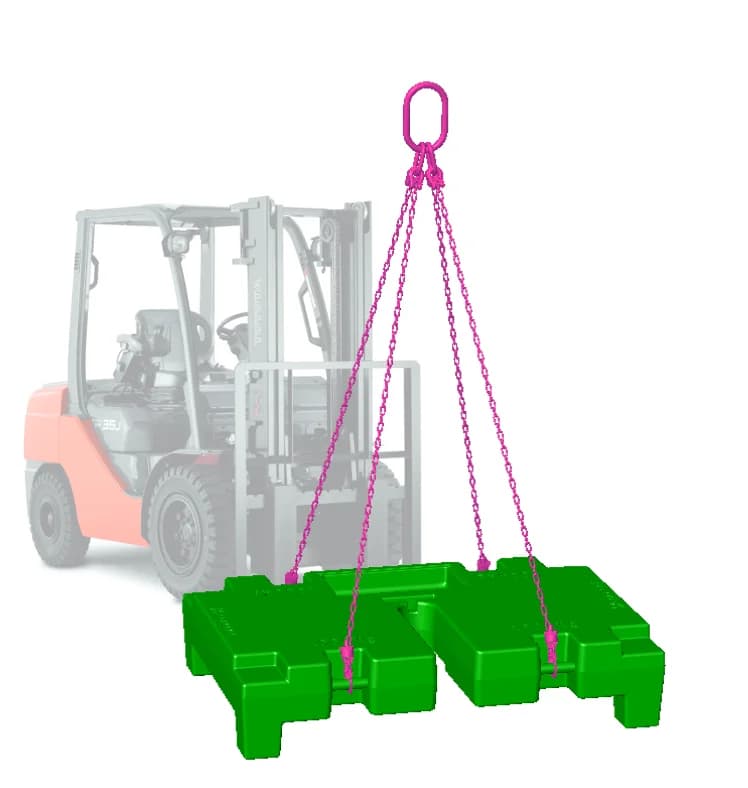 Masse Laste VGP von 1000 KG