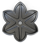 Dekorative Rosette aus Gusseisen - Liquidambar