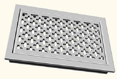 Rechteckige Gitterziegel 220x160