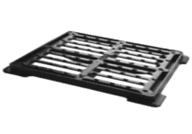 Flache quadratische Grillplatte - GPC 500