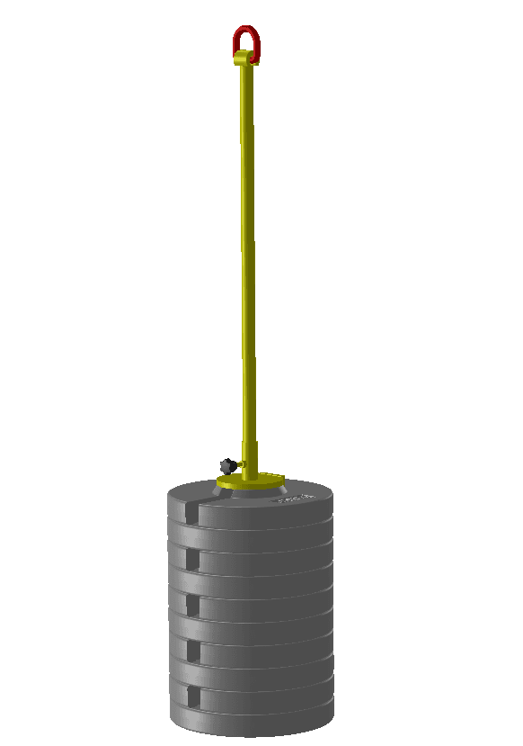 Zylindrische Ladungsmasse