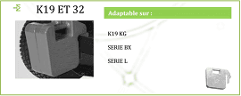 Masse des Mikrotraktors Kubota 32 kg - K32