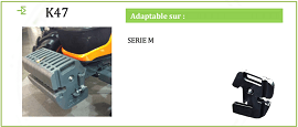 Traktor Masse Kubota 47 kg - K47