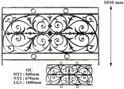  Balustraden, Baluster und Geländer aus Guss und Schmiedeeisen_Vogelchen_oc