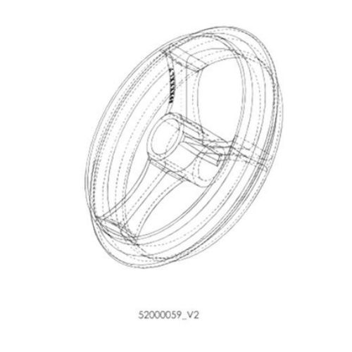 Pack- und Croskill-walze aus Gusseisen - Ø : 490mm