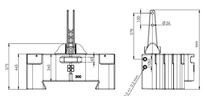 Monomasse von 1500 kg