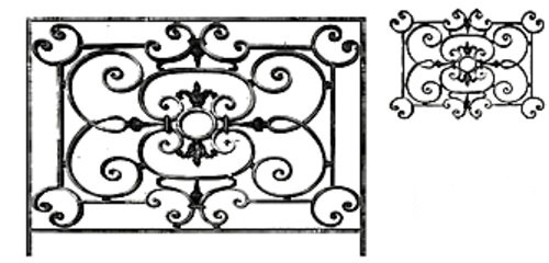  Balustraden, Baluster und Geländer aus Guss und Schmiedeeisen_Vogelchen_oa