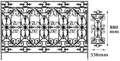  Balustraden, Baluster und Geländer aus Guss und Schmiedeeisen_Vogelchen_ha