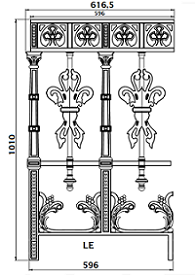 balustraden-baluster-gelander_aus-guss-und-schmiedeeisen_Vogelchen_LE_BALUSTRADE_COMPLETE_dimension