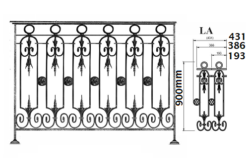 balustraden-baluster-gelander_aus-guss-und-schmiedeeisen_Vogelchen_LA_GRILLE_dimension