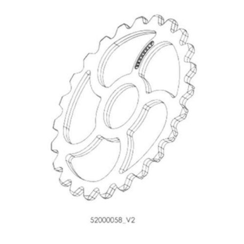 Pack- und Croskill-walze aus Gusseisen - Ø : 490mm