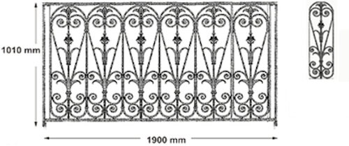  Balustraden, Baluster und Geländer aus Guss und Schmiedeeisen_Vogelchen_ol