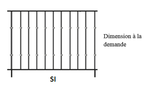 Balustrade Baluster Geländer gusseisen schmiedeeisen SI