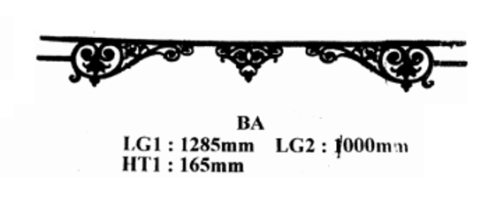 FENSTERSTANGE GELÄNDER BALUSTRADE BA