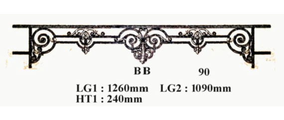 FENSTERSTANGE GELÄNDER BALUSTRADE- BB