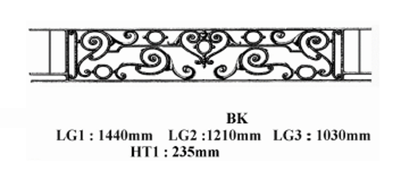 FENSTERSTANGE GELÄNDER BALUSTRADE BK