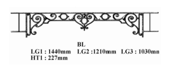 FENSTERSTANGE GELÄNDER BALUSTRADE BL