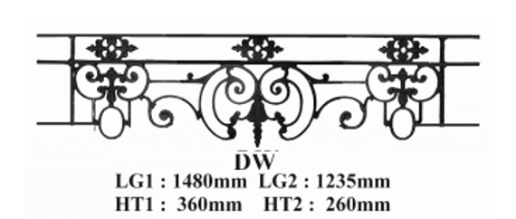 FENSTERSTANGE GELÄNDER BALUSTRADE DW