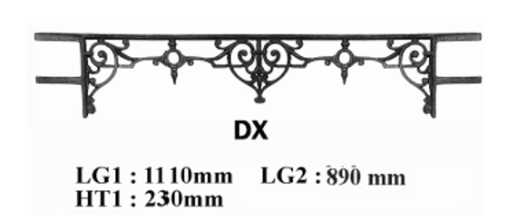 FENSTERSTANGE GELÄNDER BALUSTRADE DX