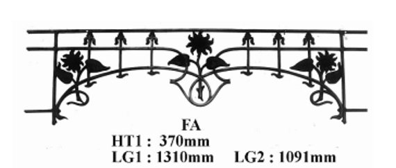 FENSTERSTANGE GELÄNDER BALUSTRADE FA