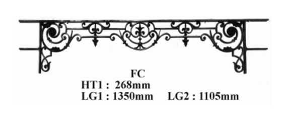 FENSTERSTANGE GELÄNDER BALUSTRADE FC