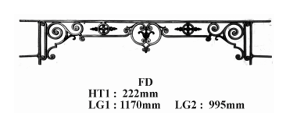 FENSTERSTANGE GELÄNDER BALUSTRADE FD