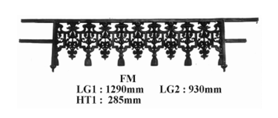 FENSTERSTANGE GELÄNDER BALUSTRADE FM