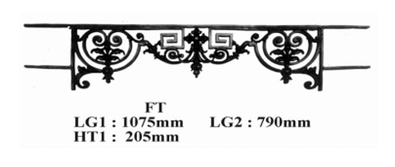 FENSTERSTANGE GELÄNDER BALUSTRADE FT