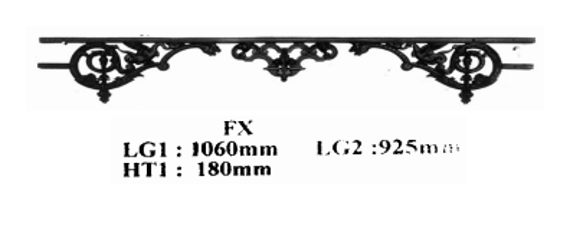 FENSTERSTANGE GELÄNDER BALUSTRADE FX