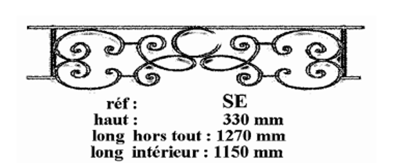 FENSTERSTANGE GELÄNDER BALUSTRADE SE