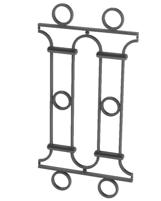 Balustrade Baluster Geländer gusseisen schmiedeeisen SZ