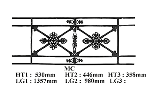 Balkongeländer Geländer Balustrade MC