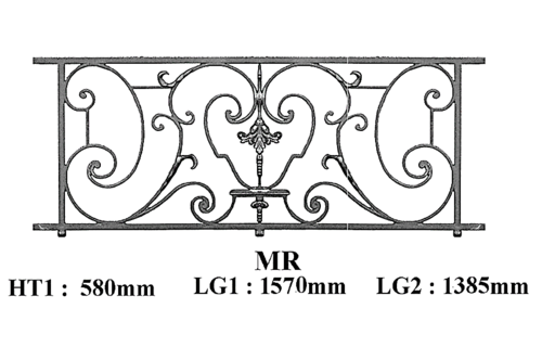 Balkongeländer Geländer Balustrade MR