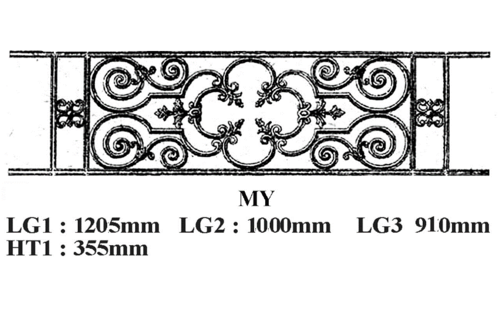 Balkongeländer Geländer Balustrade MY