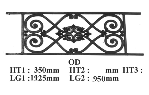 Balkongeländer Geländer Balustrade Vogelchen - OD