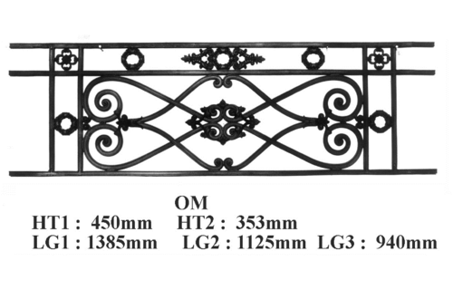 Balkongeländer Geländer Balustrade OM