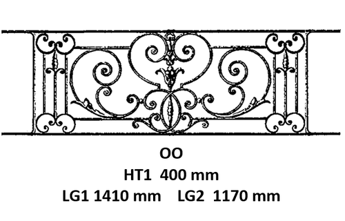 Balkongeländer Geländer Balustrade OO