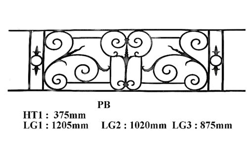 Balkongeländer Geländer Balustrade PB