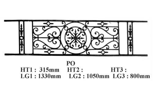 Balkongeländer Geländer Balustrade PO