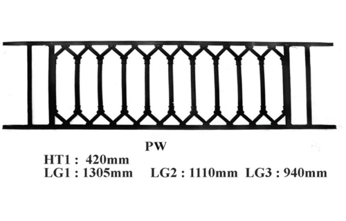 Balkongeländer Geländer Balustrade PW