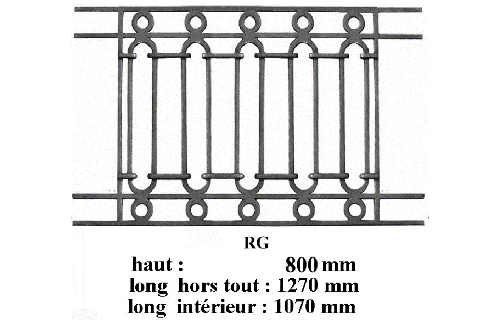 Balkongeländer Geländer Balustrade RG