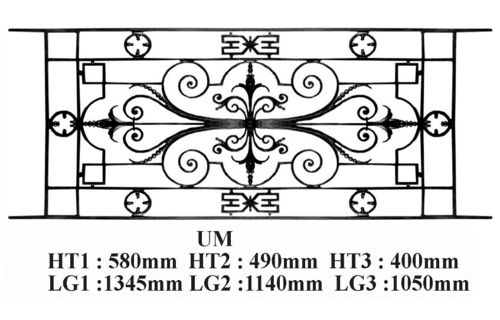 Balkongeländer Geländer Balustrade UM