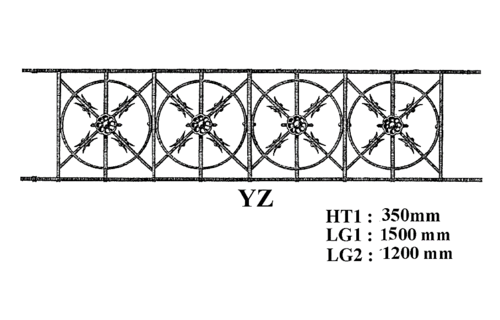 Balkongeländer Geländer Balustrade YZ