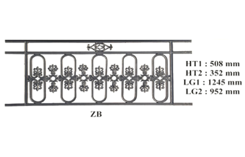 Balkongeländer Geländer Balustrade ZB