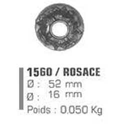 Gusseiserne rosette 1560