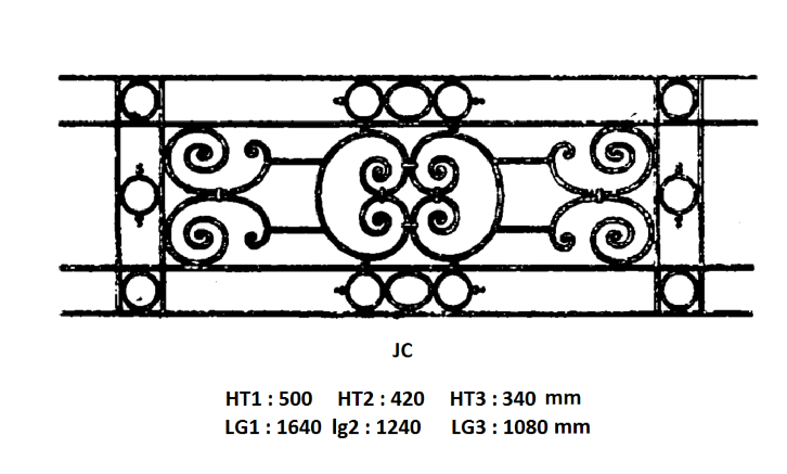 BALKONGELÄNDER GELÄNDER BALUSTRADE JC